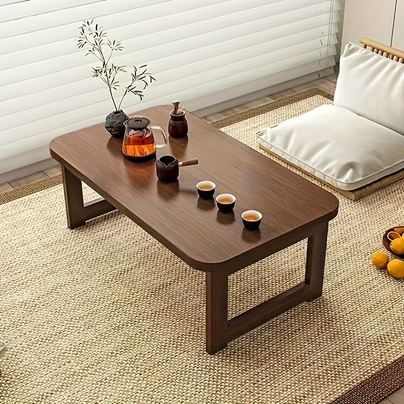 Desktop Organizer Bamboo - Foldable Portable Side Table Bamboo Tabletop