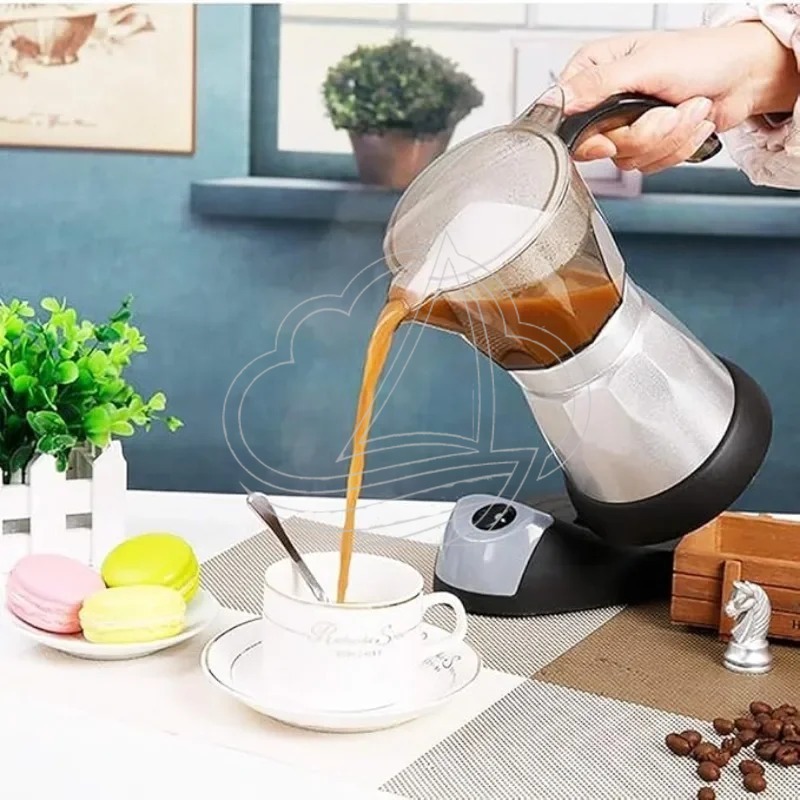 Electric Espresso Moka Pot Det - Home Office Moka 评论和价格