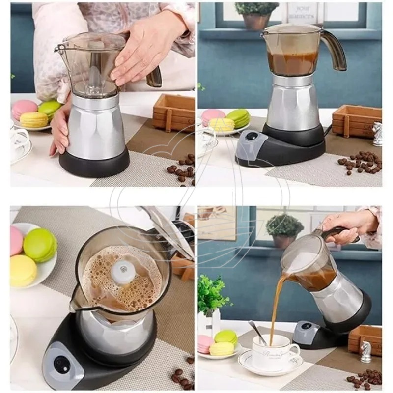 Electric Espresso Moka Pot Det - Home Office Moka 评论和价格