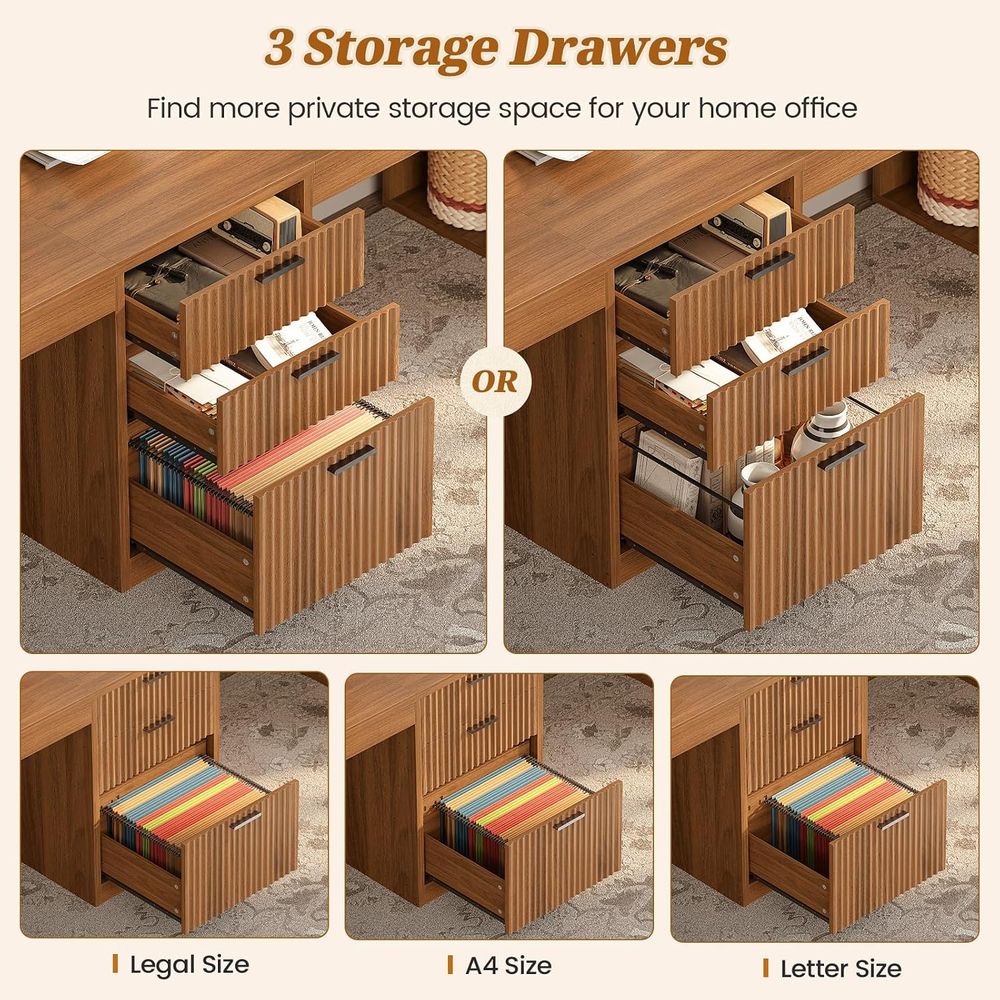 96.5 Computer Desk with Desks, - Home Office With Two Desks 评论和价格