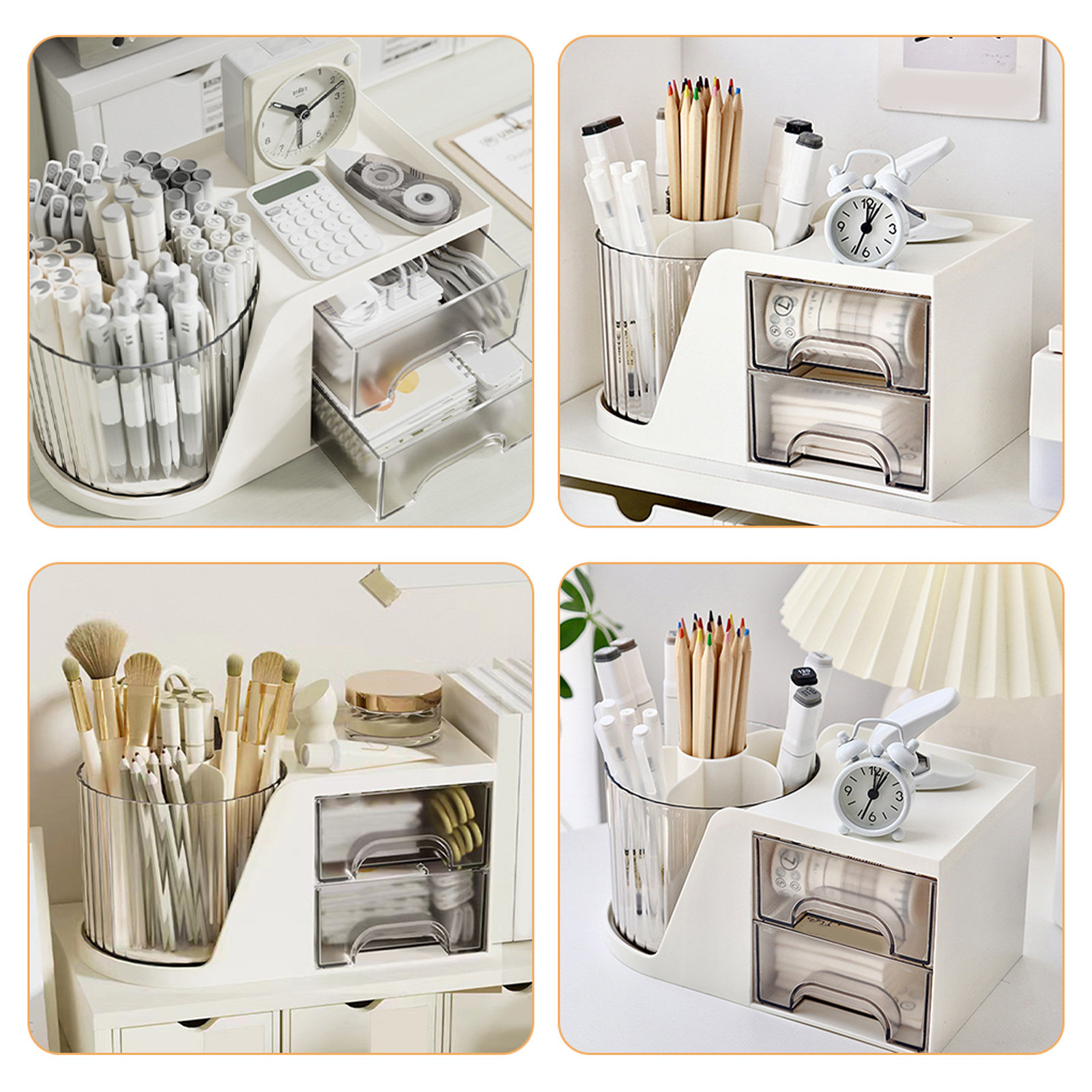 Desktop Drawer Pen Organizer B - Home Office With Two Desks 评论和价格