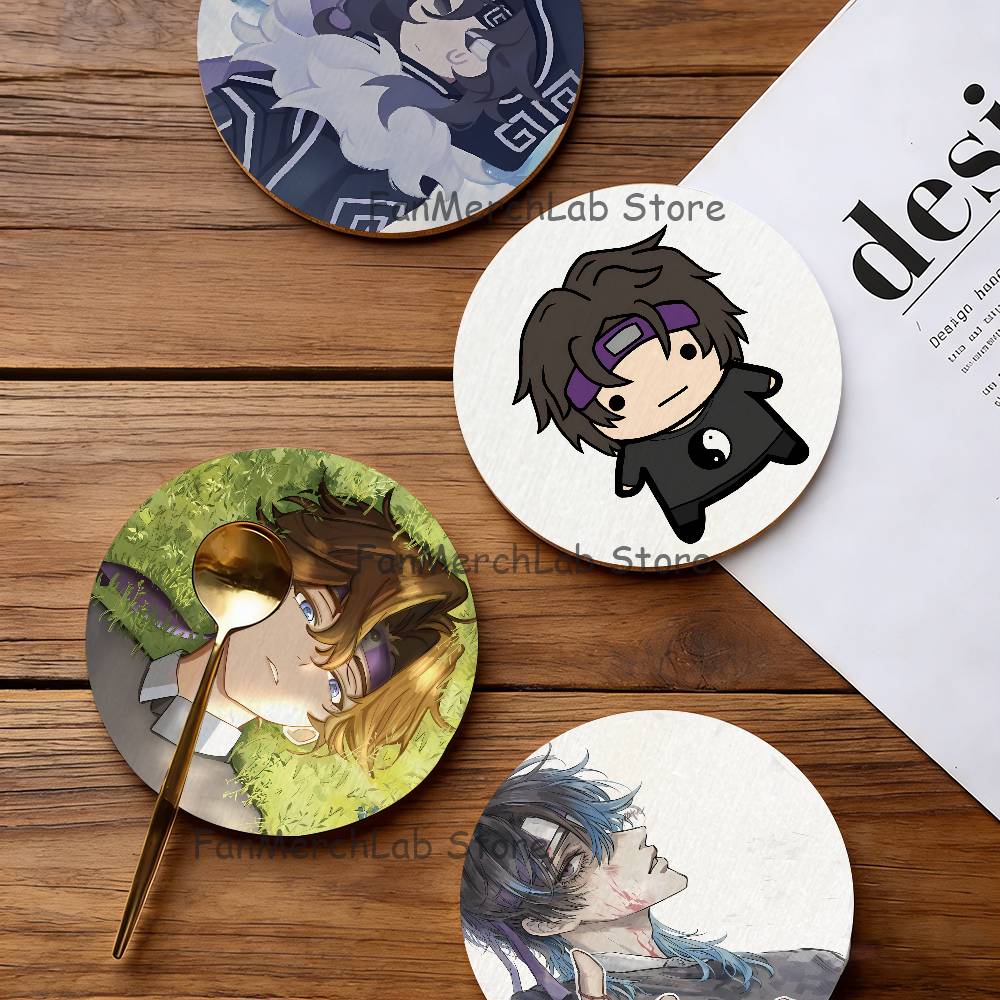 W-Wifie Round Coaster Non-slip - Desktop Organizer Bamboo 评论和价格