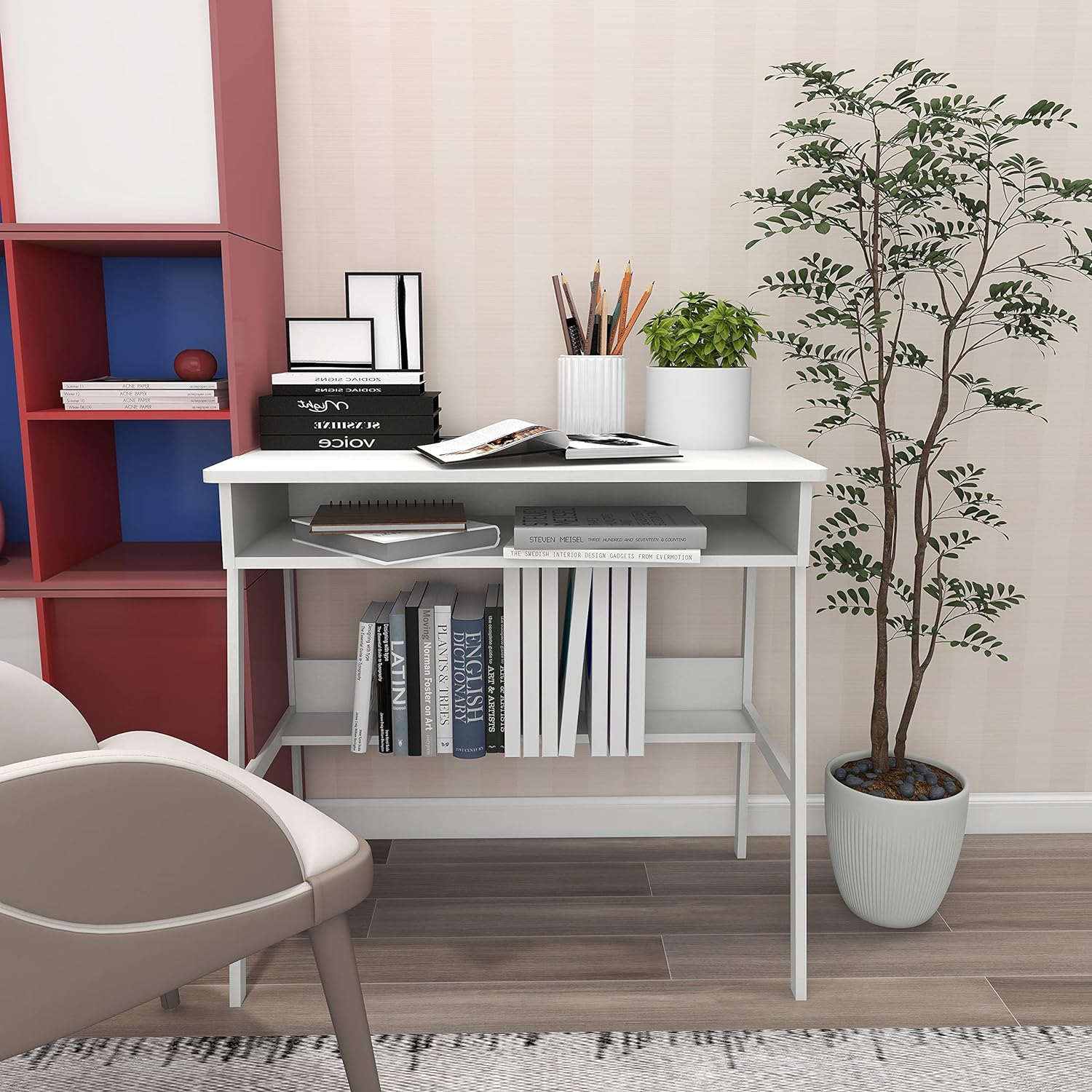 ！@Combohome Home Furniture Off - Home Office With Two Desks 评论和价格