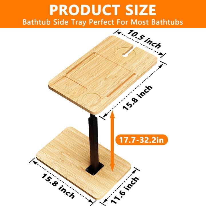 Bamboo C Table End Table 360°S - Desktop Organizer Bamboo 评论和价格