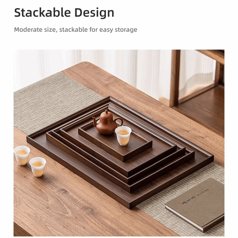 Decorate Tray Natural Bamboo B - Desktop Organizer Bamboo 评论和价格