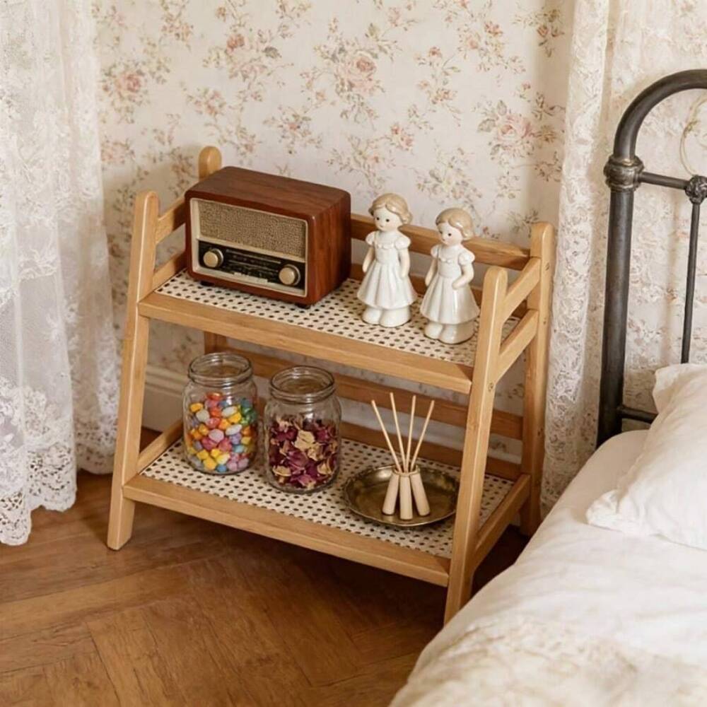 2-Tier Bamboo Countertop Stora - Desktop Organizer Bamboo 评论和价格