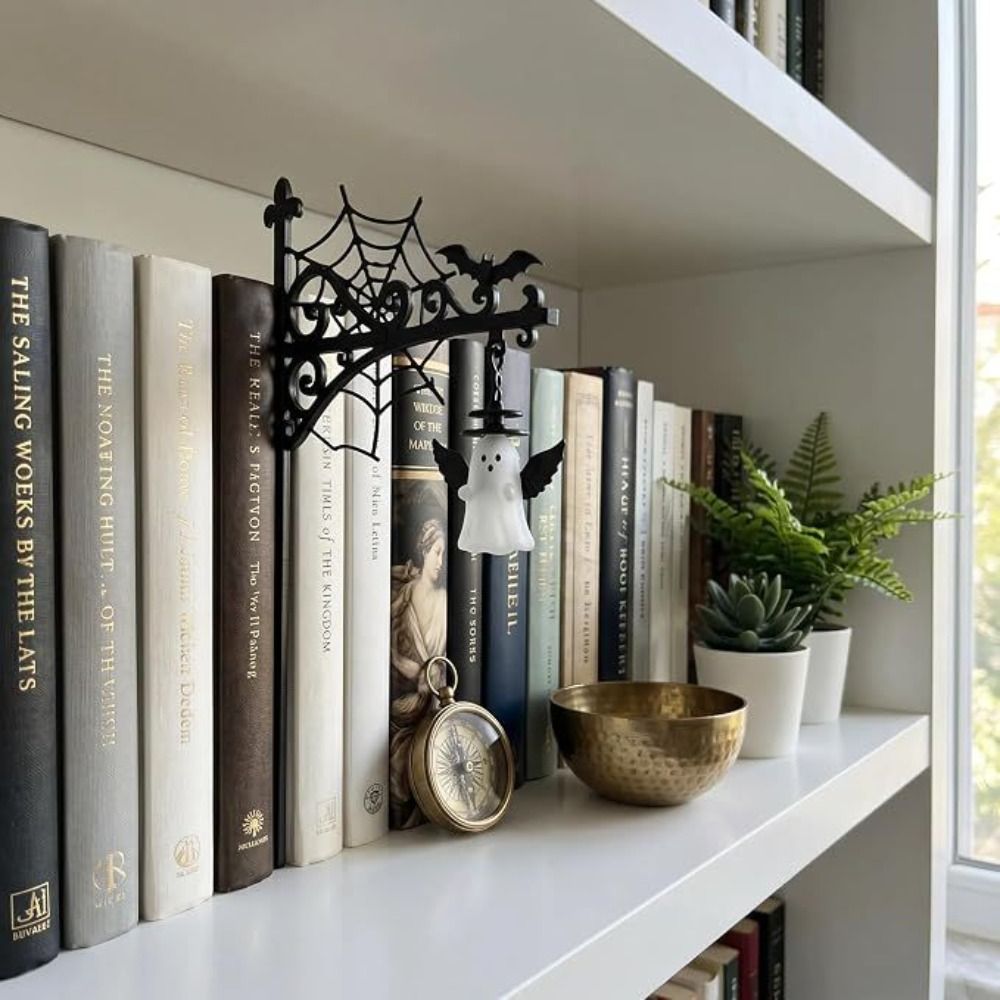 Cozy Ghost Shape Halloween Lib - Home Office Library 评论和价格