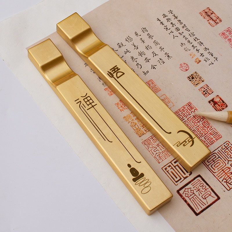 Solid Brass Two in One Paperwe - Home Office With Two Desks 评论和价格