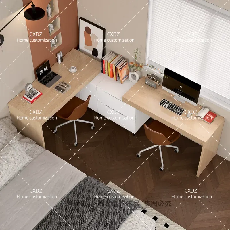 Nordic Double Corner Desk Mode - Home Office With Two Desks 评论和价格