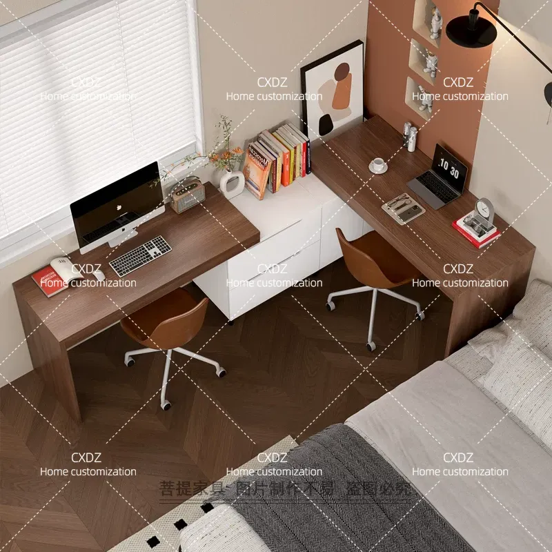 Nordic Double Corner Desk Mode - Home Office With Two Desks 评论和价格