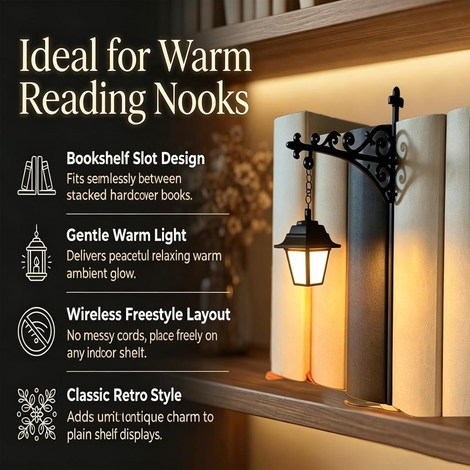 Bookshelf Lamp Vintage LED War - Home Office Library 评论和价格