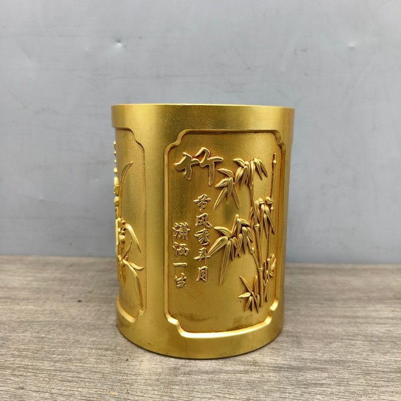 Brass Plum, Orchid, Bamboo, Ch - Desktop Organizer Bamboo 评论和价格